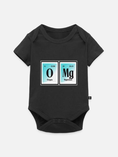 OMG-| Elementtien jaksollinen taulukko - Premium kortærmet baby-body  - sort