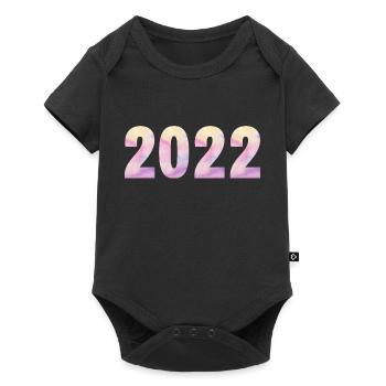 2022 Pastel Purple Pink - Baby Premium short-sleeve bodysuit - black - Front