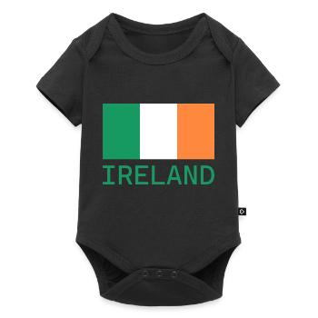 Irland - Baby Premium Kurzarmbody - Schwarz - Vorne