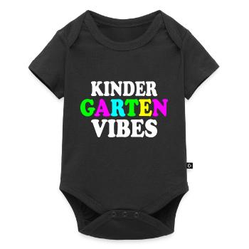 kindergarten vibes - Body à manches courtes Premium Bébé - noir - Devant