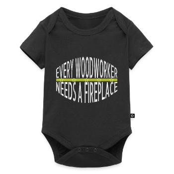 apprentice lets play carpenter tshirts funny - Baby Premium Kurzarmbody - Schwarz - Vorne