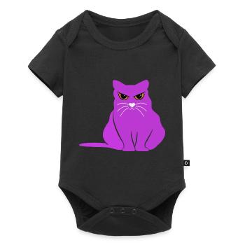 Fat CAT fetter Kater Galahad Histoire - Body à manches courtes Premium Bébé - noir - Devant