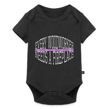 Les t-shirts de charpentier syndical adorent les outils d’abattage de bois - Body à manches courtes Premium Bébé - noir - Devant