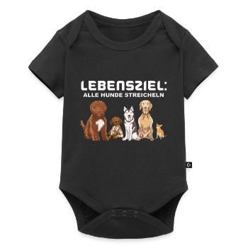 Chien Chien Amoureux Propriétaire de Chien Propriétaire de Chien Disant - Body à manches courtes Premium Bébé - noir - Devant