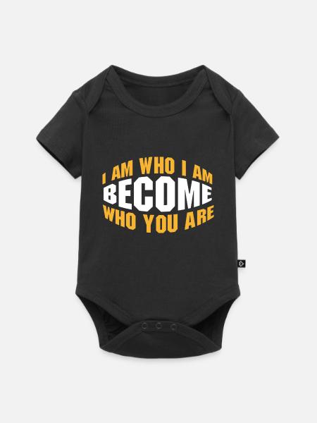 Werden Sie, wer Sie sind - Baby Premium Kurzarmbody - Schwarz