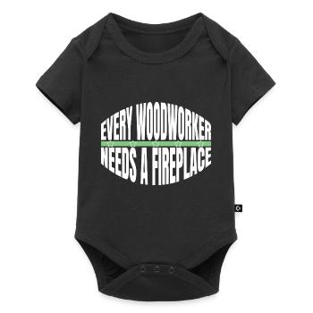 birthday present idea jokes chainsaw grab - Baby Premium short-sleeve bodysuit - black - Front
