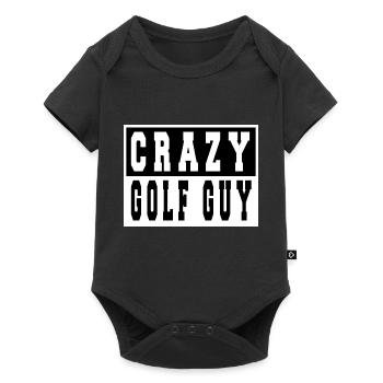 golfcoachgift fun funnygolfgift golfduvet happy - Baby Premium Kurzarmbody - Schwarz - Vorne