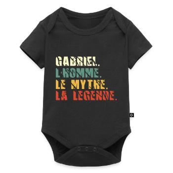 Gabriel l homme le mythe la légende - Body à manches courtes Premium Bébé - noir - Devant