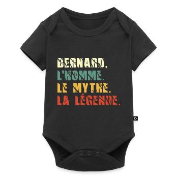 Bernard l homme le mythe la légende - Body à manches courtes Premium Bébé - noir - Devant