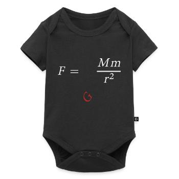 Isaac Newton - Body à manches courtes Premium Bébé - noir - Devant