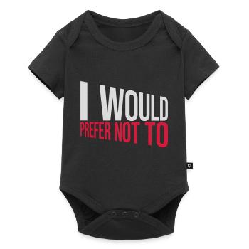 Je préfère ne pas - Body à manches courtes Premium Bébé - noir - Devant