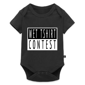 black pet cat butt tshirts cat owner gift idea - Baby Premium Kurzarmbody - Schwarz - Vorne