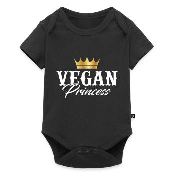 Vegan Princess - Baby Premium short-sleeve bodysuit - black - Front