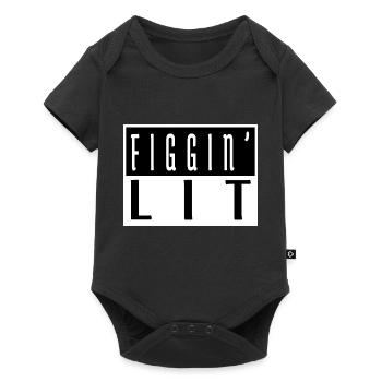 Dinosaur Fan Beach Holiday Santa Awesome - Baby Premium short-sleeve bodysuit - black - Front
