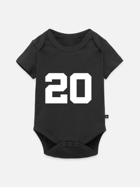 Anzahl 20 - Baby Premium Kurzarmbody - Schwarz