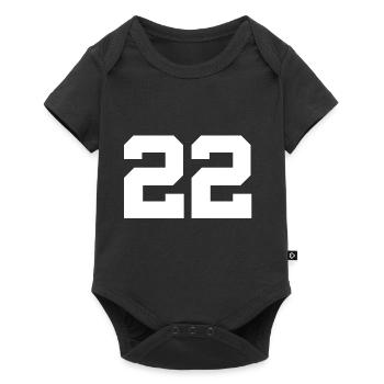 Number 22 - Baby Premium short-sleeve bodysuit - black - Front