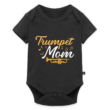 Trompettiste Maman Mère Trompettiste - Body à manches courtes Premium Bébé - noir - Devant