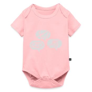 No seeing Hearing speak - Baby Premium short-sleeve bodysuit - rose - Front