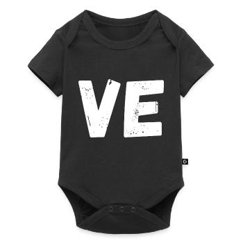 Love matching t-shirt couple - Baby Premium short-sleeve bodysuit - black - Front