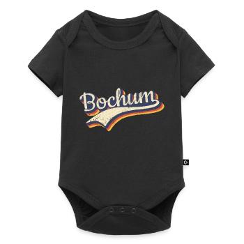 Deutschland Bochum Vintage Retro Typografie - Baby Premium Kurzarmbody - Schwarz - Vorne