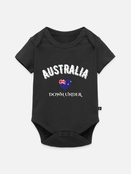 Australien Down Under - Baby Premium Kurzarmbody - Schwarz