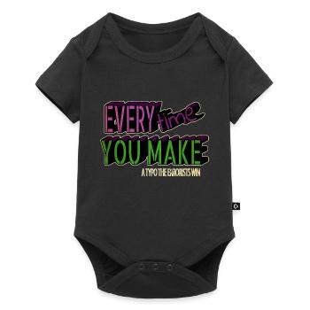 anniversary birthday present blogging funny quote - Baby Premium short-sleeve bodysuit - black - Front