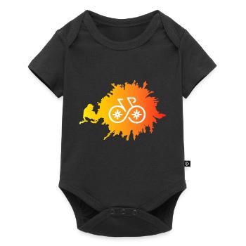 Biking Running Marathon Triathlon Bike - Baby Premium short-sleeve bodysuit - black - Front
