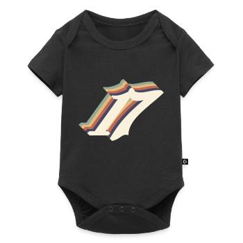 Vintage 17th Anniversary - Baby Premium short-sleeve bodysuit - black - Front