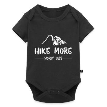 Adventure Travel Hiking Mountain - Baby Premium short-sleeve bodysuit - black - Front