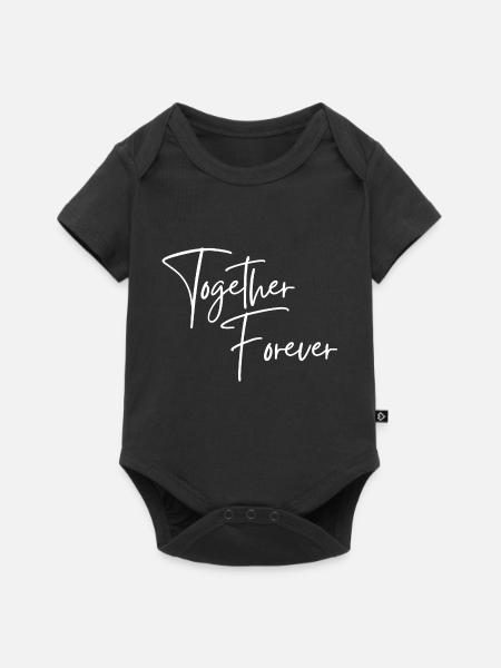 Together Forever - Baby Premium Kurzarmbody - Schwarz