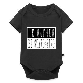 space travel christmas birthday present statement - Baby Premium Kurzarmbody - Schwarz - Vorne