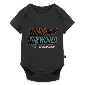 environmentalist be eco alternatively green - Baby Premium Kurzarmbody - Schwarz - Vorne