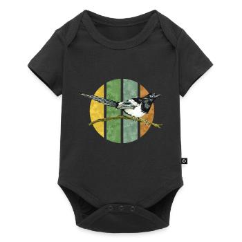 Vogel - Baby Premium Kurzarmbody - Schwarz - Vorne