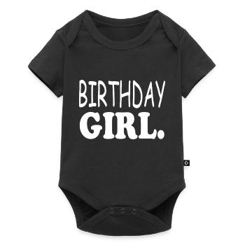 birthday girl - Baby Premium short-sleeve bodysuit - black - Front
