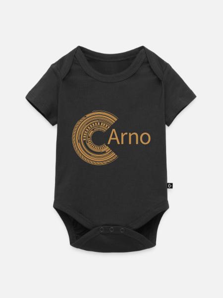 Für Arno - Baby Premium Kurzarmbody - Schwarz
