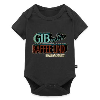 Funny Coffee Grounds Fun Coffee Pot Gift Idea - Baby Premium short-sleeve bodysuit - black - Front