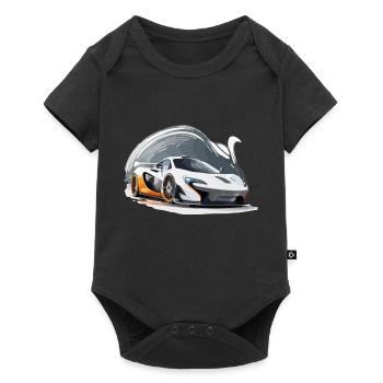 The sports car - Baby Premium short-sleeve bodysuit - black - Front