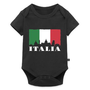 Italy skyline - Baby Premium short-sleeve bodysuit - black - Front