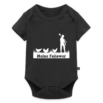 Landwirt Bauer Farmer - Baby Premium Kurzarmbody - Schwarz - Vorne