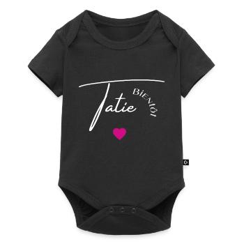 Bientôt tatie - Body à manches courtes Premium Bébé - noir - Devant