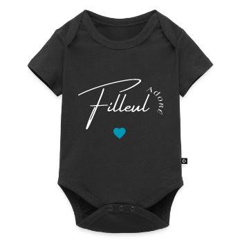 Filleul adoré - Body à manches courtes Premium Bébé - noir - Devant