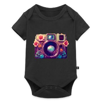 Camera Photographer Funny Photographer Photography - Baby Premium short-sleeve bodysuit - black - Front