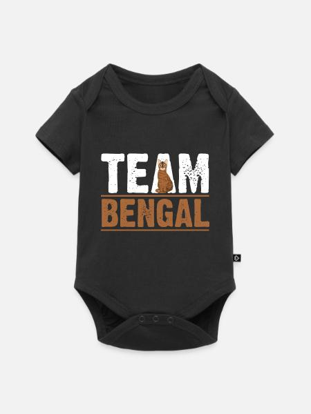 Katze Bengalkatze - Baby Premium Kurzarmbody - Schwarz
