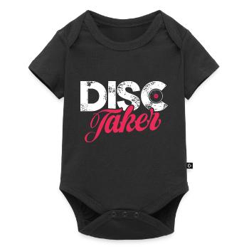 Disc taker - Baby Premium Kurzarmbody - Schwarz - Vorne