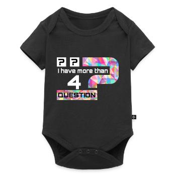 I have more then four question - Body à manches courtes Premium Bébé - noir - Devant
