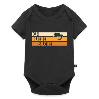Bilch - Baby Premium Kurzarmbody - Schwarz - Vorne