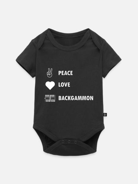boardgame chess backgammon game night - Baby Premium Kurzarmbody - Schwarz