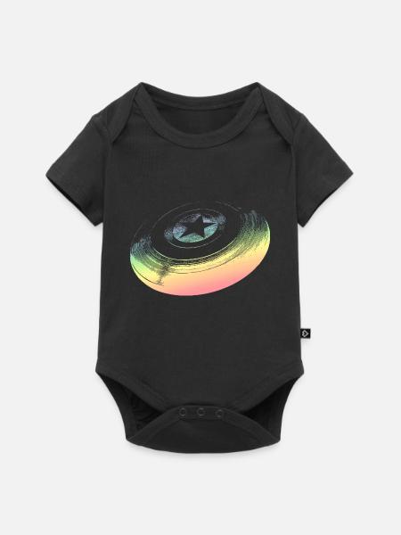 Frisbee - Baby Premium Kurzarmbody - Schwarz