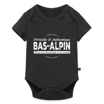 Bas-Alpin des Alpes de Haute Provence - Body à manches courtes Premium Bébé - noir - Devant