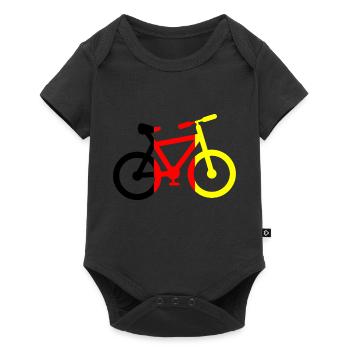 Triathlon Natation Vélo Course Marathon - Body à manches courtes Premium Bébé - noir - Devant